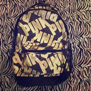 Pink Victoria’s Secret backpack